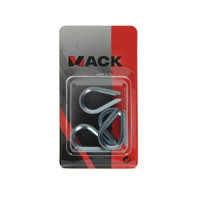 Mack 1008508 - 4 Steckdosen 4mm verzinkt | 10 Stück