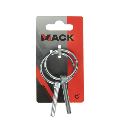 Mack 1008536 - 2 klappbare Sicherungsstifte 6mm verzinkt | 10 Stück