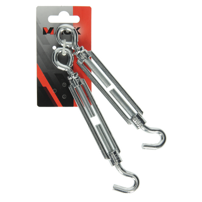 Mack 1008541 - 2 Spannösen + Haken M8 x 110 mm verzinkt | 10 Stück