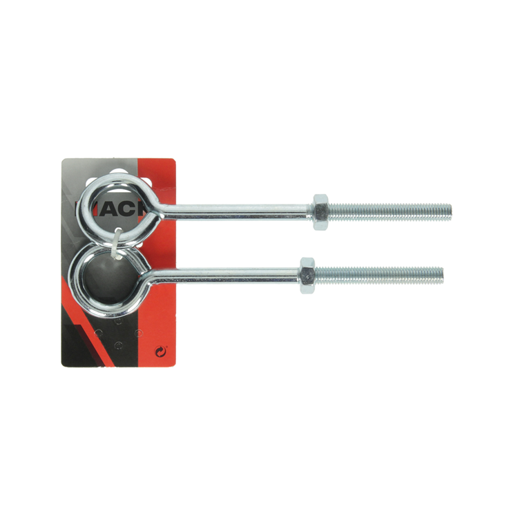 Mack 1008555 - 2 Ringschrauben + Mutter M10 x 150 mm verzinkt | 10 Stück