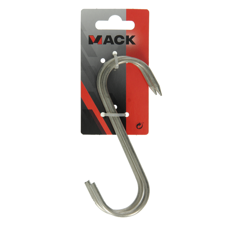Mack 1008566 – 2 verzinnte Fleischhaken 5,2 x 140 mm | 10 Stück