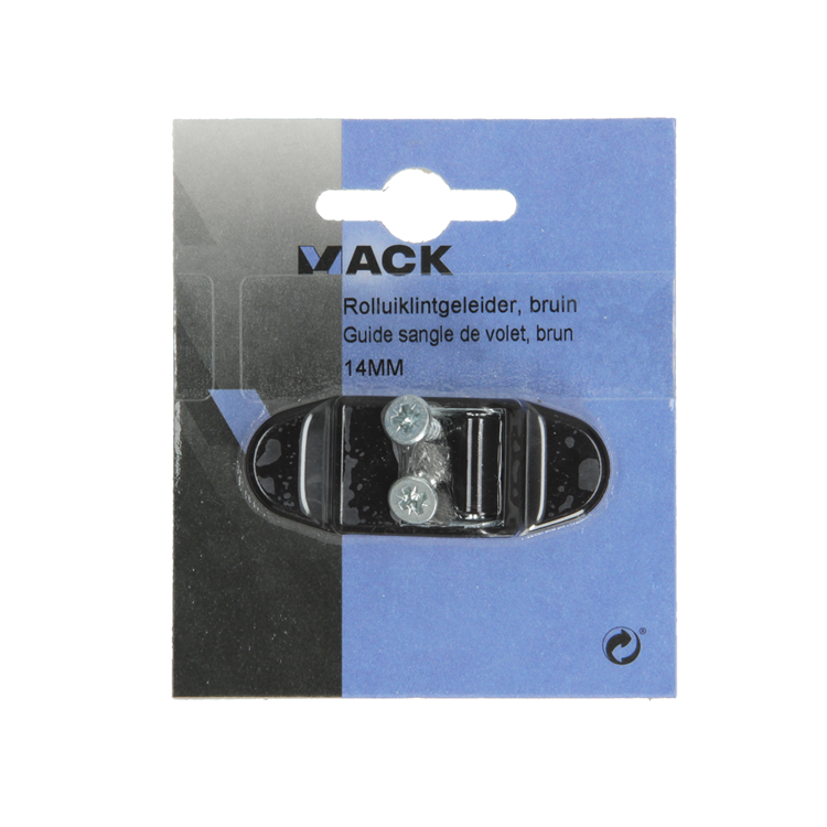 Mack 1010105 - 1 Rollladenbandführung braun 14mm | 5 Stück