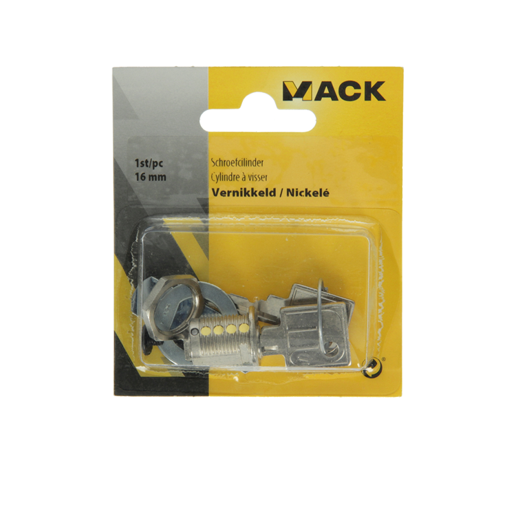Mack 1015829 - Briefschrankschloss 16 mm | 5 Stück