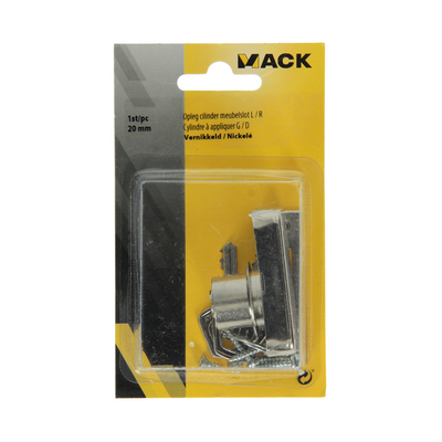 Mack 1015831 – 1 Stützzylinder Möbel l.l. vernickelt 20 mm | 5 Stück