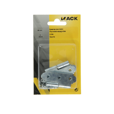 Mack 1013255 - 2 spanische Scharniere links verzinkt H 60 x B 40 mm | 5 Stück