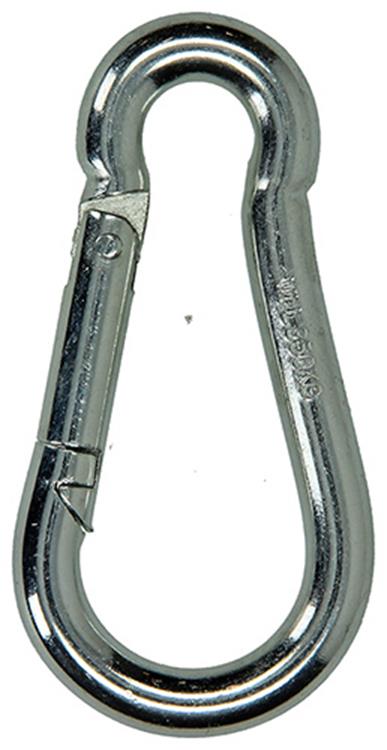 Mack 1008435 - 1 Karabiner + Feder 10 x 100 mm verzinkt | 10 Stück