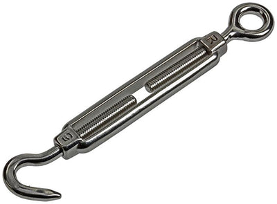Mack 1008436 – 2 Spannösen + Haken M5 x 50 mm Edelstahl | 10 Stück