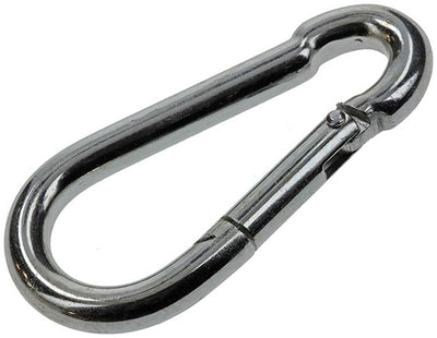 Mack 1008437 - 1 Karabiner + Feder 8 x 80mm verzinkt | 10 Stück
