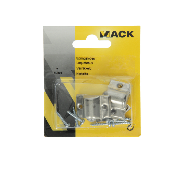 Mack 1015865 - 2 vernickelte Federverschlüsse | 5 Stück