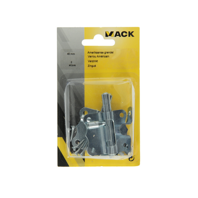 Mack 1013281 – 2 amerikanische Riegel verzinkt a 40 – b 20 mm | 5 Stück