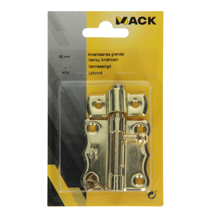Mack 1015936 – 1 amerikanischer Bolzen vermessingt a 50 – 22 mm | 5 Stück