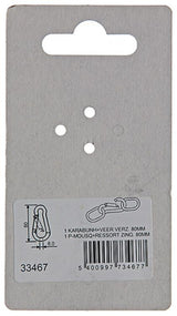 Mack 1008437 - 1 Karabiner + Feder 8 x 80mm verzinkt | 10 Stück - afbeelding 3
