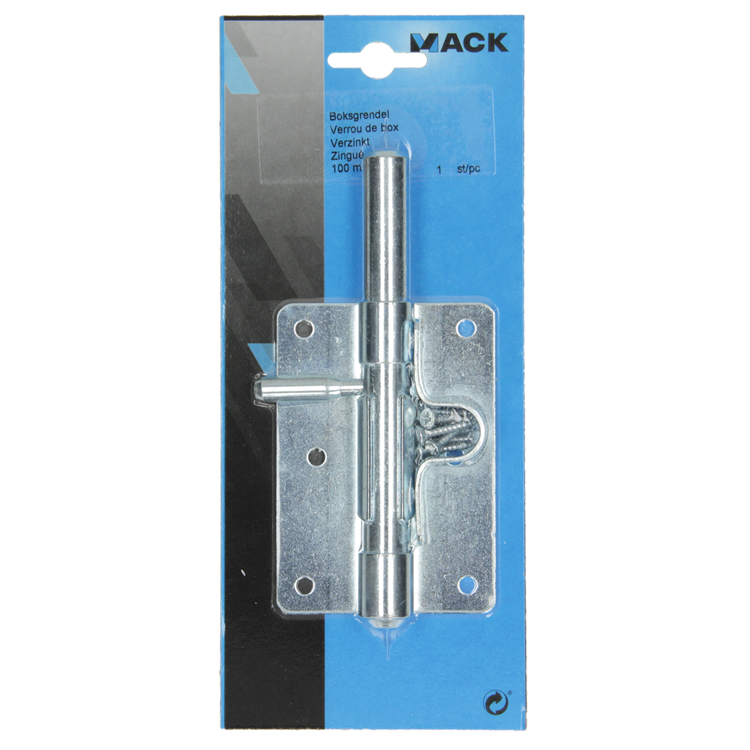 Mack 1013328 - 1 Kastenriegel verzinkt 100mm | 5 Stück