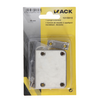 Mack 1015915 - 1 Aufputz-Möbelschloss vernickelt 30mm | 5 Stück