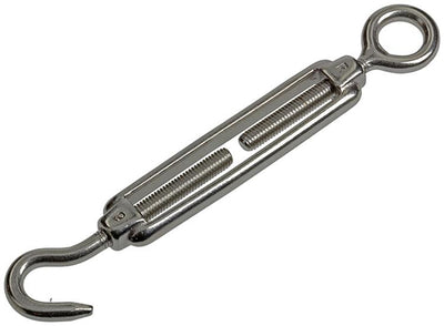 Mack 1008441 – 2 Spannösen + Haken M6 x 60 mm Edelstahl | 10 Stück