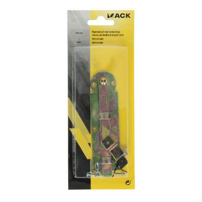 Mack 1014266 – Fensterschieber mit rundem Knopf, bichromatiert A 120 – B 40 mm | 5 Stück