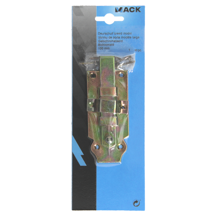 Mack 1014267 – Türschieber, breites Modell, Bichromat 100 mm | 5 Stück