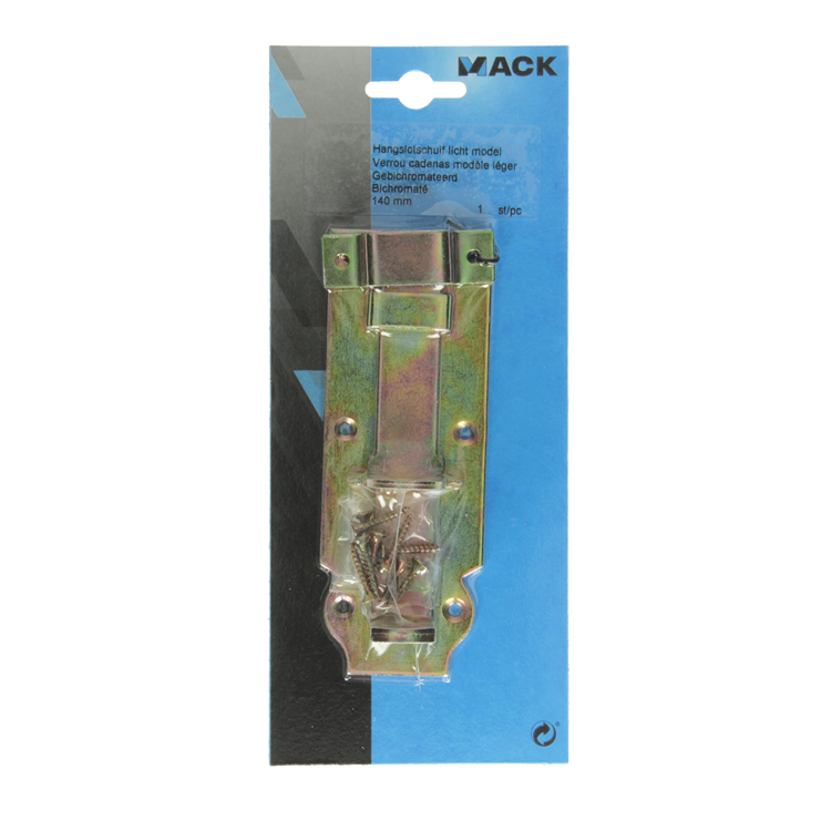 Mack 1014279 – Vorhängeschloss-Schiebelichtmodell, Bichromat 140 mm | 5 Stück