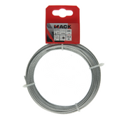 Mack 1013613 – verzinktes Stahlkabel 6 x 7, 10 m, B: 200 kg, 2 mm2 mm, Tragfähigkeit 45 kg, DIN | 10 Stück - afbeelding 1