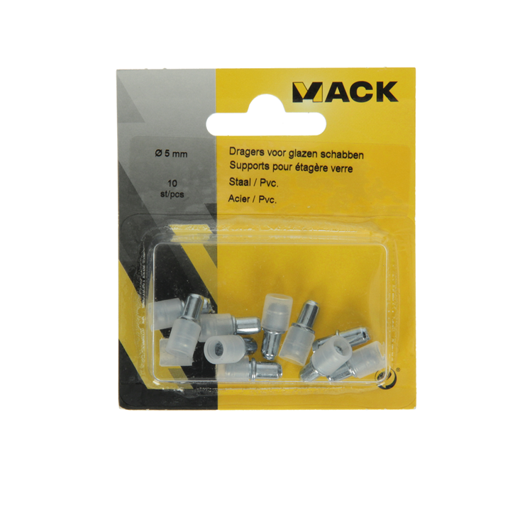 Mack 1013702 - 10 Träger für Glasböden ø 5 mm | 5 Stück