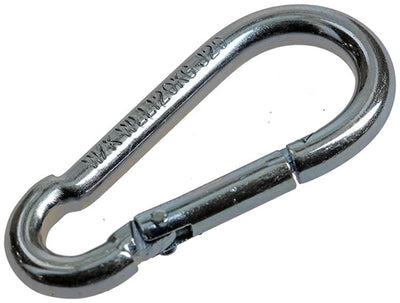 Mack 1008443 - 1 Karabiner + Feder 5 x 50 mm verzinkt | 10 Stück