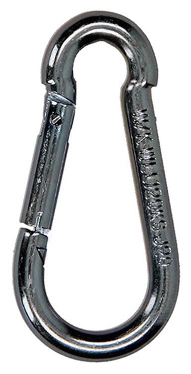 Mack 1008443 - 1 Karabiner + Feder 5 x 50 mm verzinkt | 10 Stück