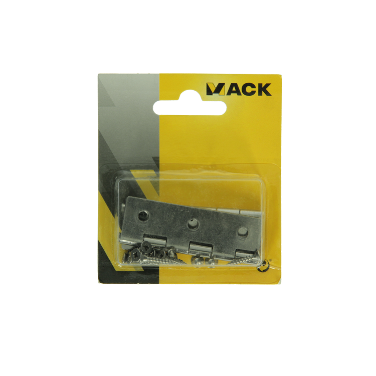 Mack 1013711 - 2 schmale Scharniere aus Edelstahl H 60 x B 35 mm | 5 Stück