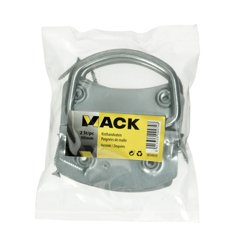 Mack 1014459 - 2 Kastengriffe verzinkt 90 mm | 5 Stück