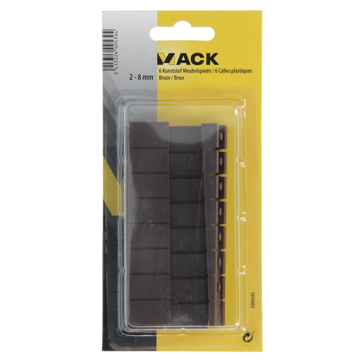 Mack 1014492 – 6 Kunststoff-Möbelkeil | 5 Stück