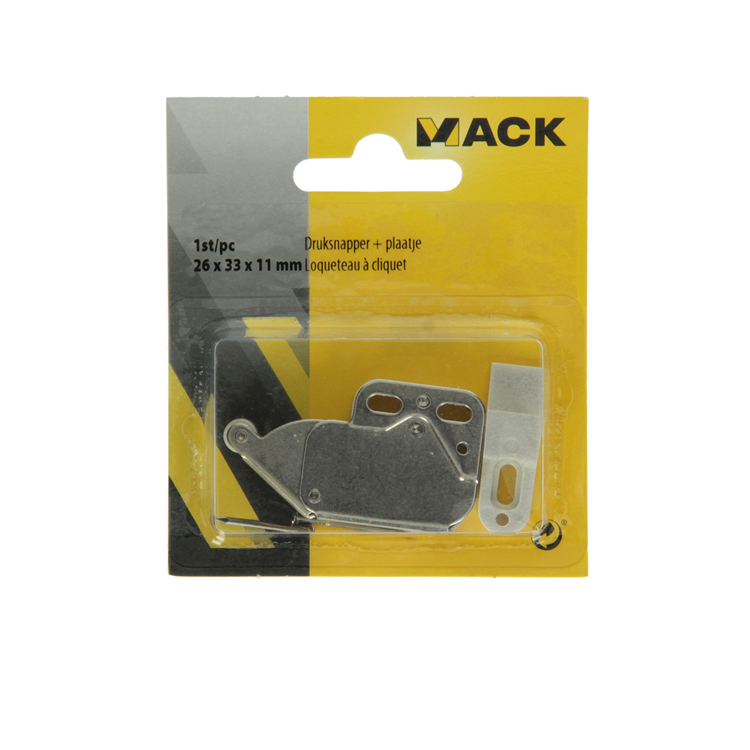 Mack 1014493 – 1 Druckknopf + Platte | 10 Stück