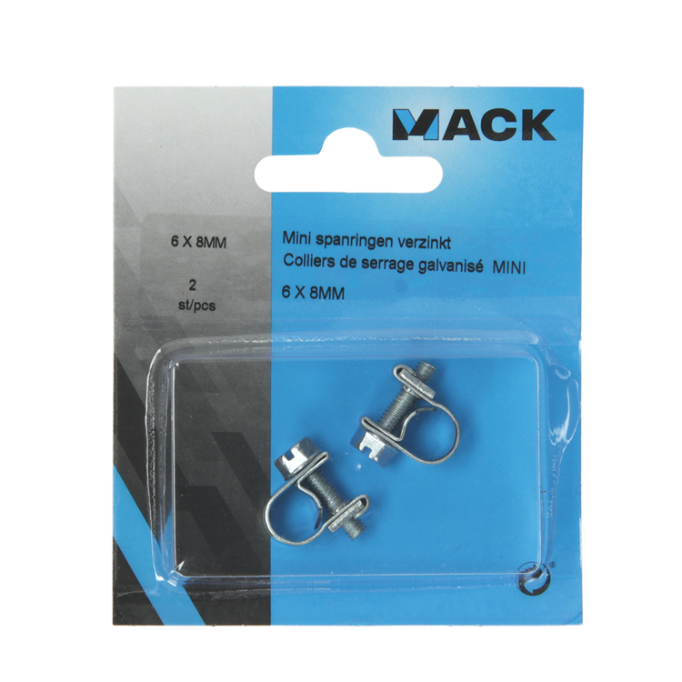 Mack 1011652 - Schlauchschelle verzinkt 6-8mm 2St. | 12 Stück