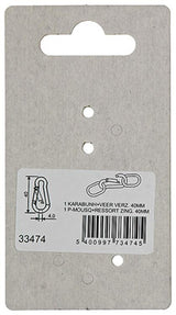 Mack 1008444 - 1 Karabiner + Feder 4 x 40 mm verzinkt | 10 Stück - afbeelding 3