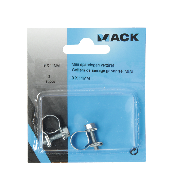 Mack 1011655 - 2 Mini-Spannringe verzinkt 9x11mm | 10 Stück