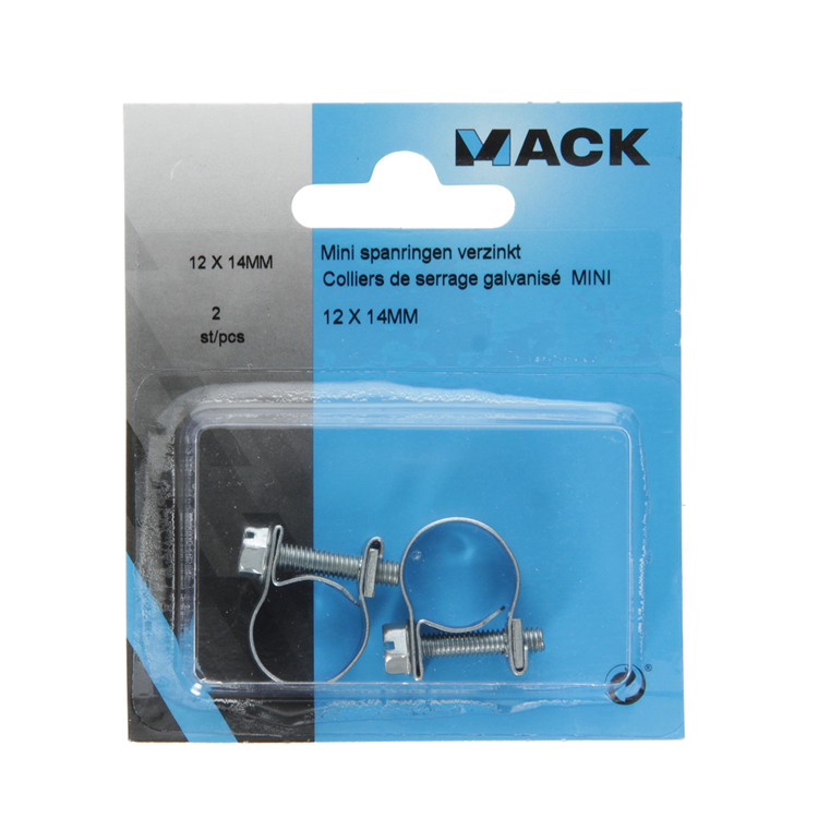 Mack 1011658 - Schlauchschelle verzinkt 12-14mm 2St. | 10 Stück