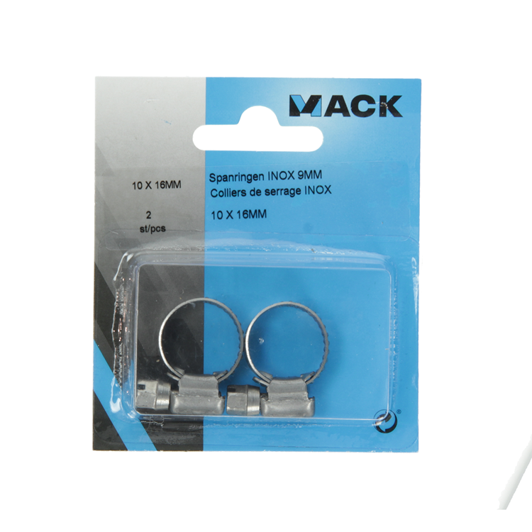 Mack 1011660 - Schlauchschelle Edelstahl 10-16mm 2 Stück | 12 Stück
