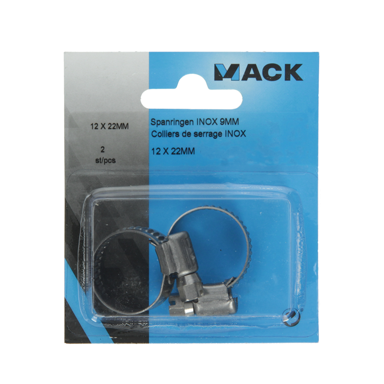 Mack 1011661 - 2 Spannringe Edelstahl 9mm 12x22mm | 10 Stück