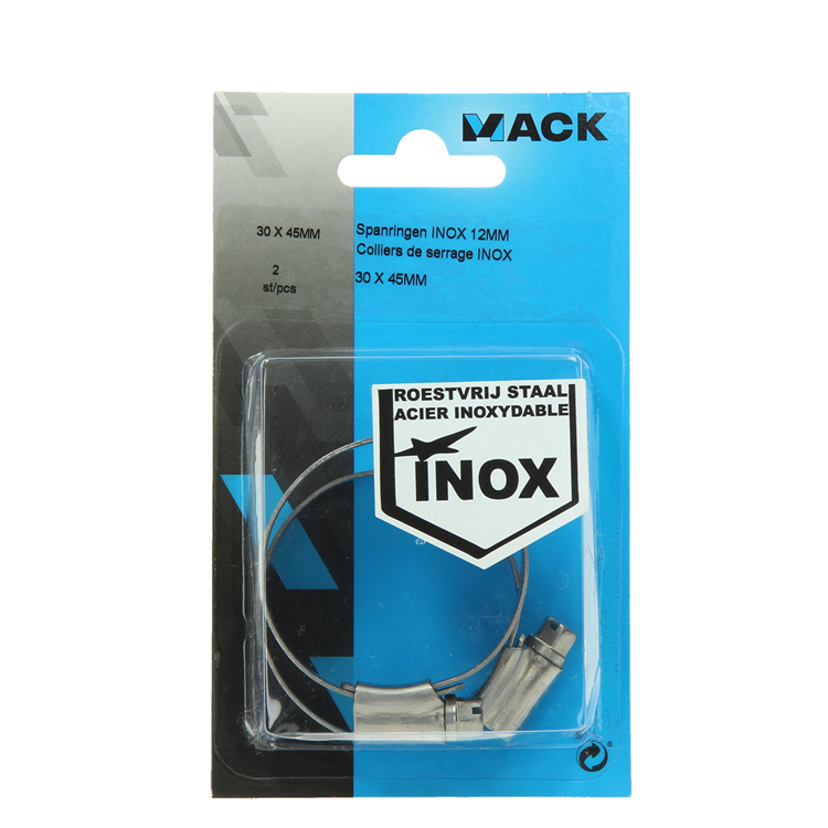 Mack 1011664 - Schlauchschelle Edelstahl 30-45mm 2St. | 12 Stück