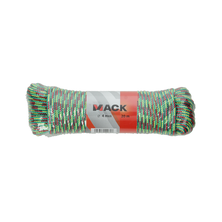 Mack 1014946 - Sportseil PP geflochtener Strang 4mm 20m | 5 Stück