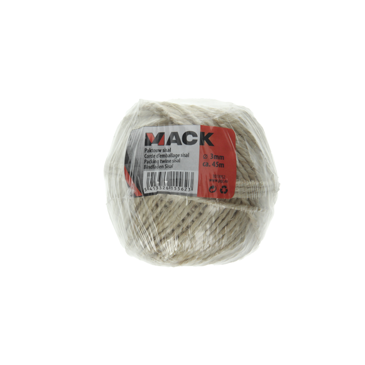 Mack 1013952 - Packseil-Sisalspule 3mm ca. 45m | 10 Stück