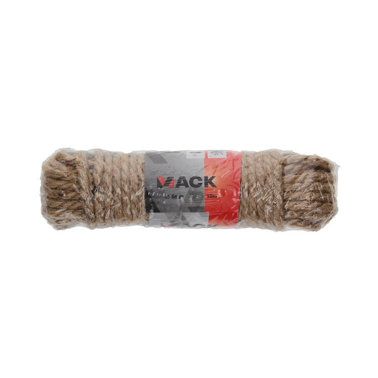 Mack 1013966 - Juteseil gedrehter Strang 6mm 10m | 5 Stück