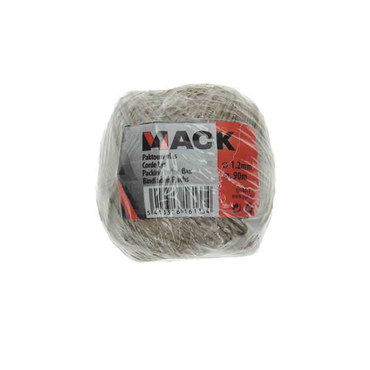 Mack 1014011 - Packseil Flachsspule 1,2mm 90m | 10 Stück