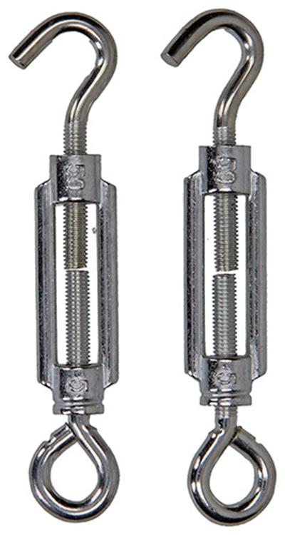 Mack 1008448 – 2 Spannösen + Haken M5 x 50 mm verzinkt | 10 Stück