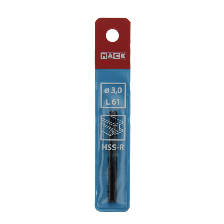 Mack 1018179 - Universalbohrer HSS R ø 3,0 x 61 mm 2 Stück | 5 Stück