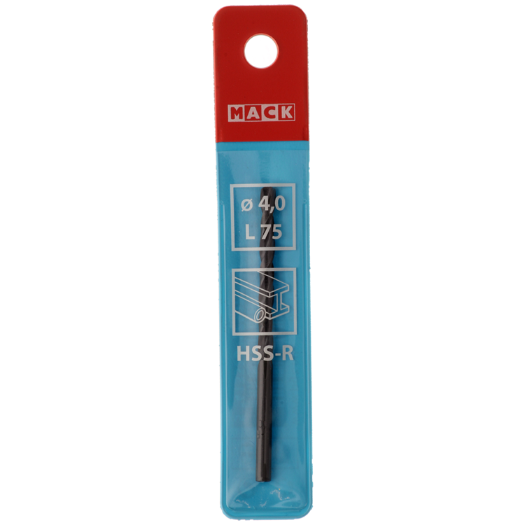 Mack 1018181 - Universalbohrer HSS R ø 4,0 x 75 mm | 5 Stück