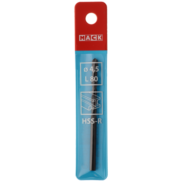 Mack 1018182 - Universalbohrer HSS R ø 4,5 x 80 mm | 5 Stück