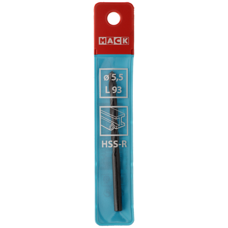 Mack 1018184 - Universalbohrer HSS R ø 5,5 x 93 mm | 5 Stück