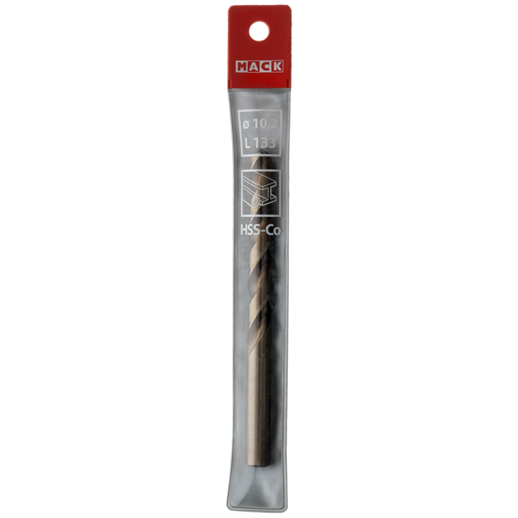 Mack 1018203 – Metallbohrer HSS CO5 % DIN 338 ø 10,2 x 133 mm | 5 Stück