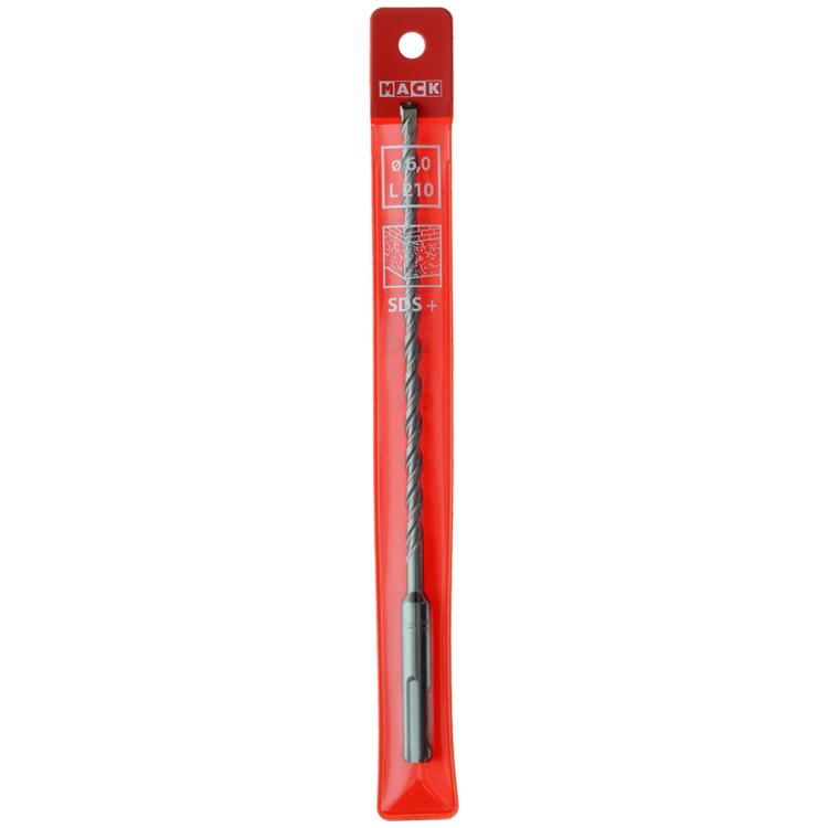 Mack 1018211 – Bohrhammer SDS+ ø 6,0 x 210 mm | 5 Stück