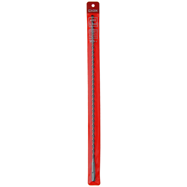 Mack 1018224 – Bohrhammer SDS+ ø 8,0 x 450 mm | 5 Stück