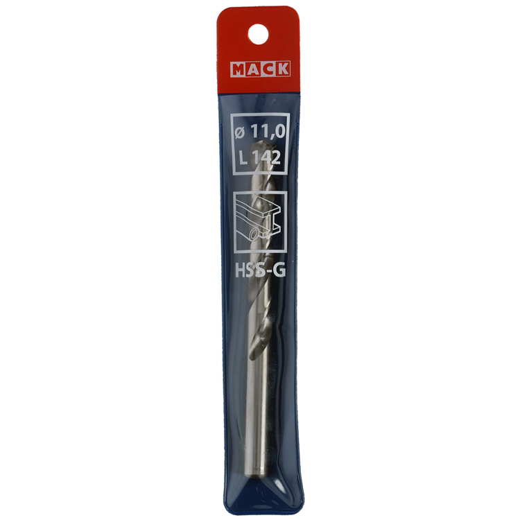 Mack 1018287 – Metallbohrer HSS G DIN 338 ø 11,0 x 142 mm | 5 Stück